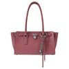Michael Kors Hamilton Acabamento Prata Metal Pingente Bolsa Tote de Couro Pequena Bolsa Tote Feminina Rosa 30F5SNXT0L-ROSEWOOD