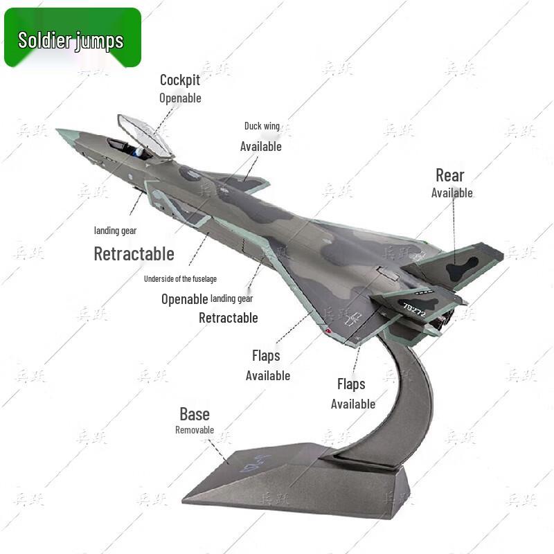 J-20 Fighter Jet Scale Model