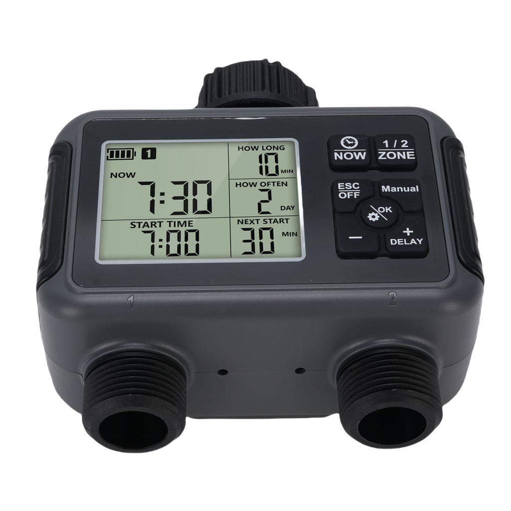 Sprinkler Timer LCD Display 3 Watering Modes Multifunctional IPX5 Rain Proof Programmable Hose