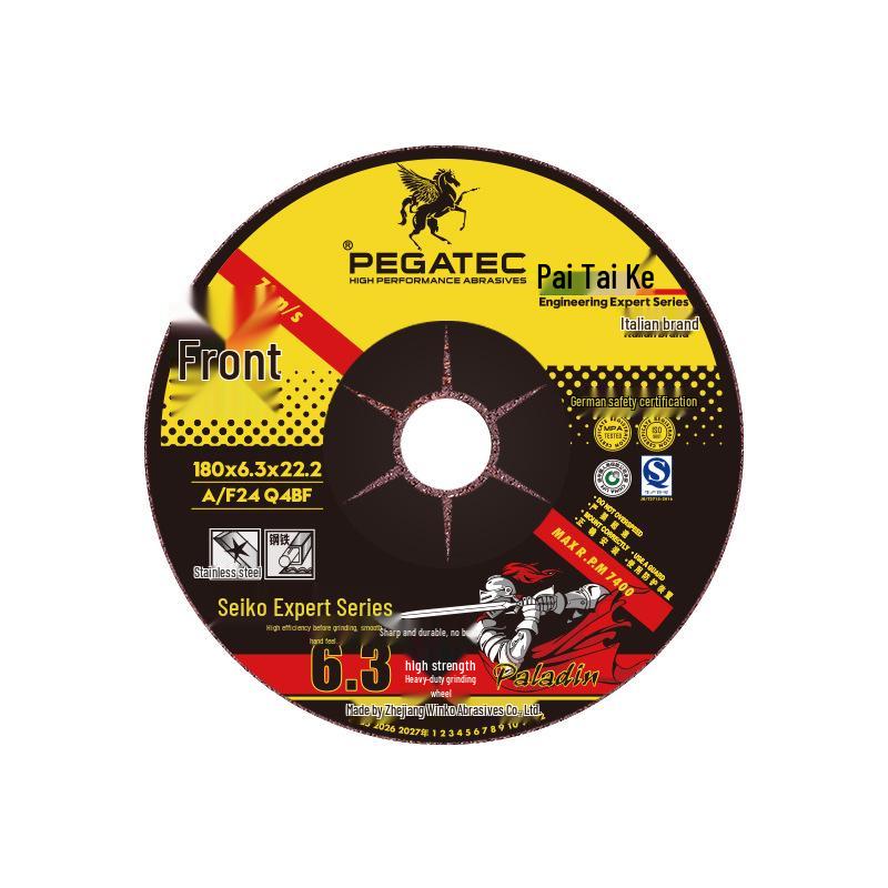 Pegatec 100x6mm Thickened Stainless Steel Angle Grinder Grinding Wheel