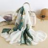 Summer silk scarf women's print lengthened thin shawl with decorative scarf sun protection beach towel Fashion Refined-inspired Casual Scarf