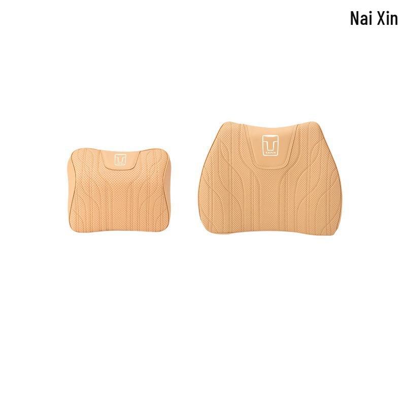 All-Season Car Interior Set: Fits Tank 300 Headrests & Tank 500 Seat Cushions, Includes Lumbar Supports, One-Piece Breathable Design.