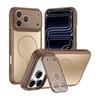 For Magsafe Magnetic Phone Case for IPhone 17 Air 16 15 Plus14 13 12 11 Pro Max Shockproof Lens Bracket Matte Acrylic Back Cover