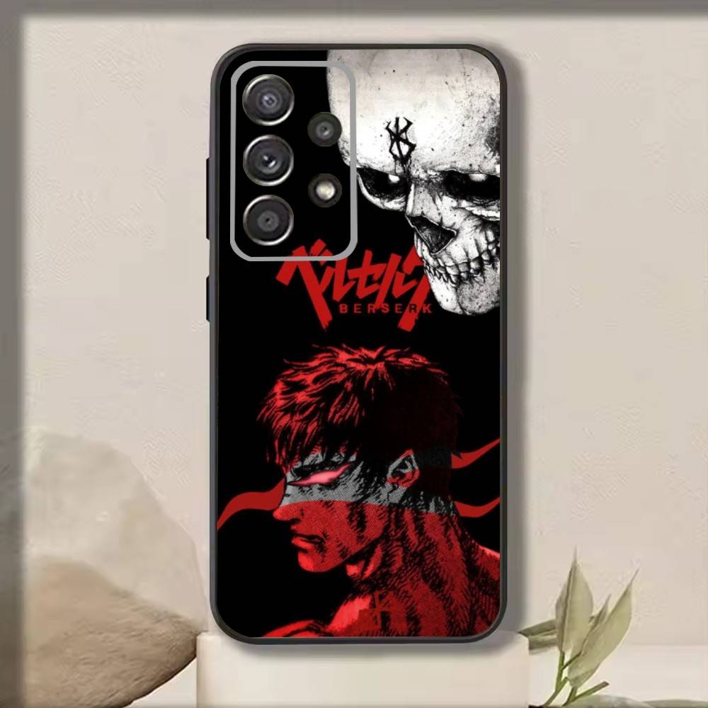 C-Comic Berserk Guts Plating  Phone Case For Samsung S25,S24,S21,S22,S23,S30,Ultra,S20,Plus,Fe,Note,10,9,5G Black Cover