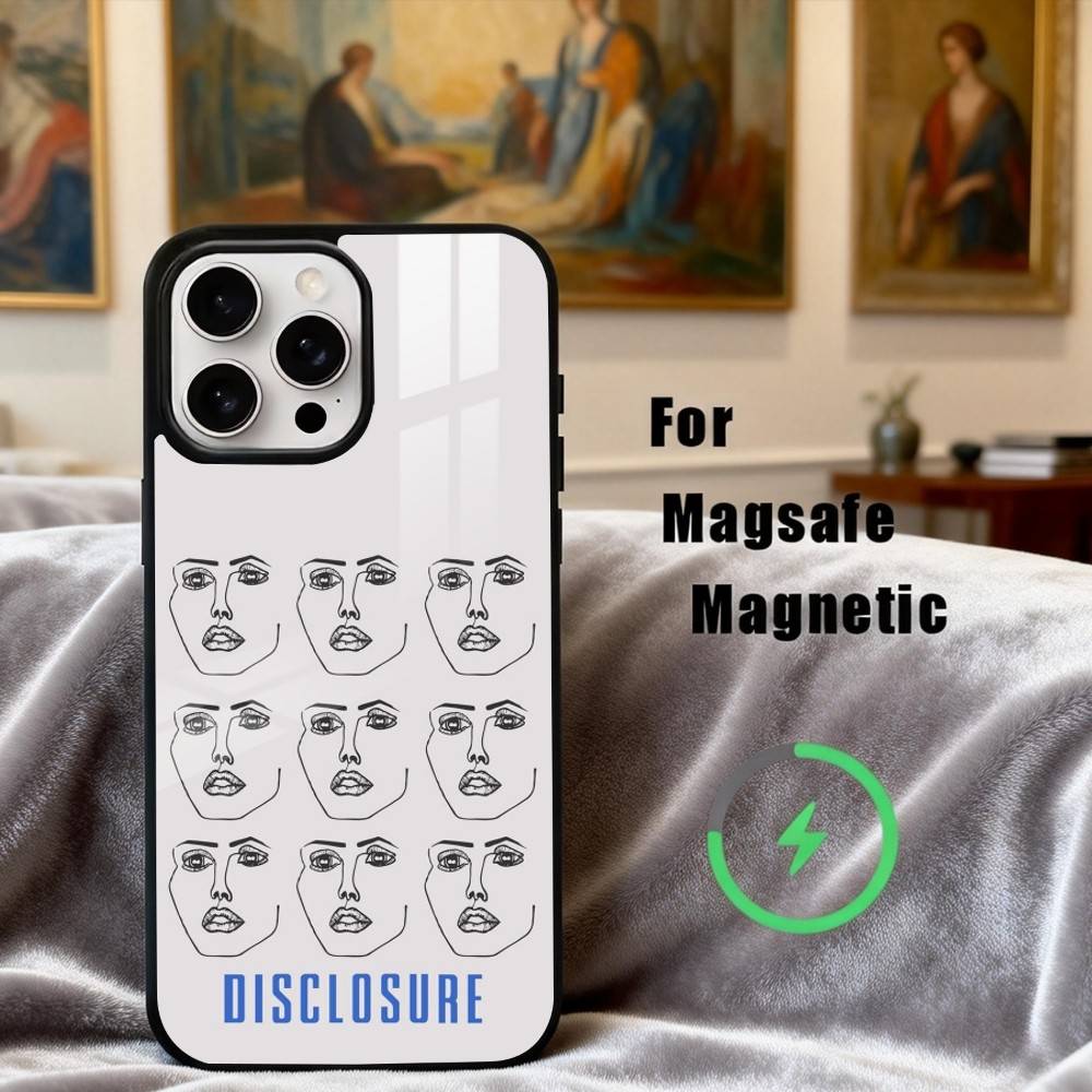 Deep House D-Disclosure Band Phone Case For iPhone17,16,15,14,13,12,11 Plus,Pro Max Magnetic For Magsafe Wireless Charging