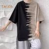 Men's Tie-Dye Tee Shirt Round Neck Casual T-Shirt Loose Fit Short-sleeve Summer Top for Everyday Outings Street