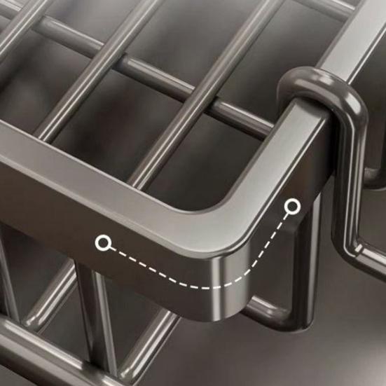 Kitchen Sink Caddy Organizer Plastic Sponge Soap Dish Holder with Dishcloth Hanger Drying Rack And Auto Drain Tray for Kitchen Countertop