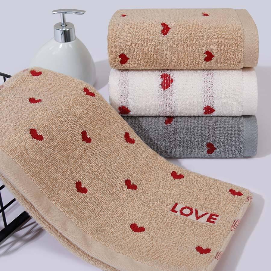Pure Cotton Soft Absorbent Face Towels with Embroidered Logo - 14 Count Set