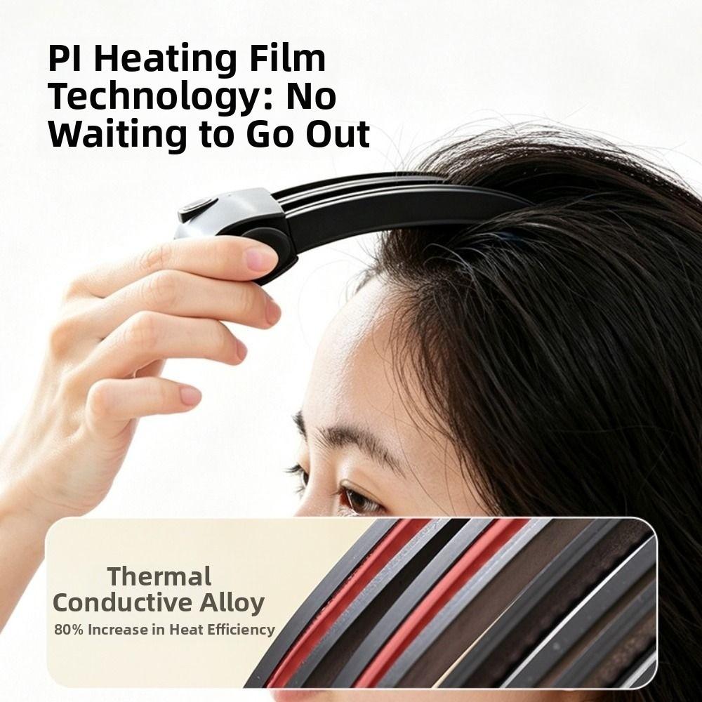 Rechargeable Electric Hair Clips High Crown Hair Roots Volumizer Volumizing Bangs Clip For Women