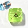 Anxiety Relief Ice Cube Toy Christmas Squeeze Toy, Stress Sensory for Halloween, Soft Clear Pinch