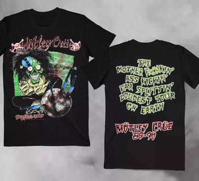 VINTAGE Lata 80. Motley Crue D.r Feelgood Tour Koszulka Zespołu T-Shirt Prezent Fani