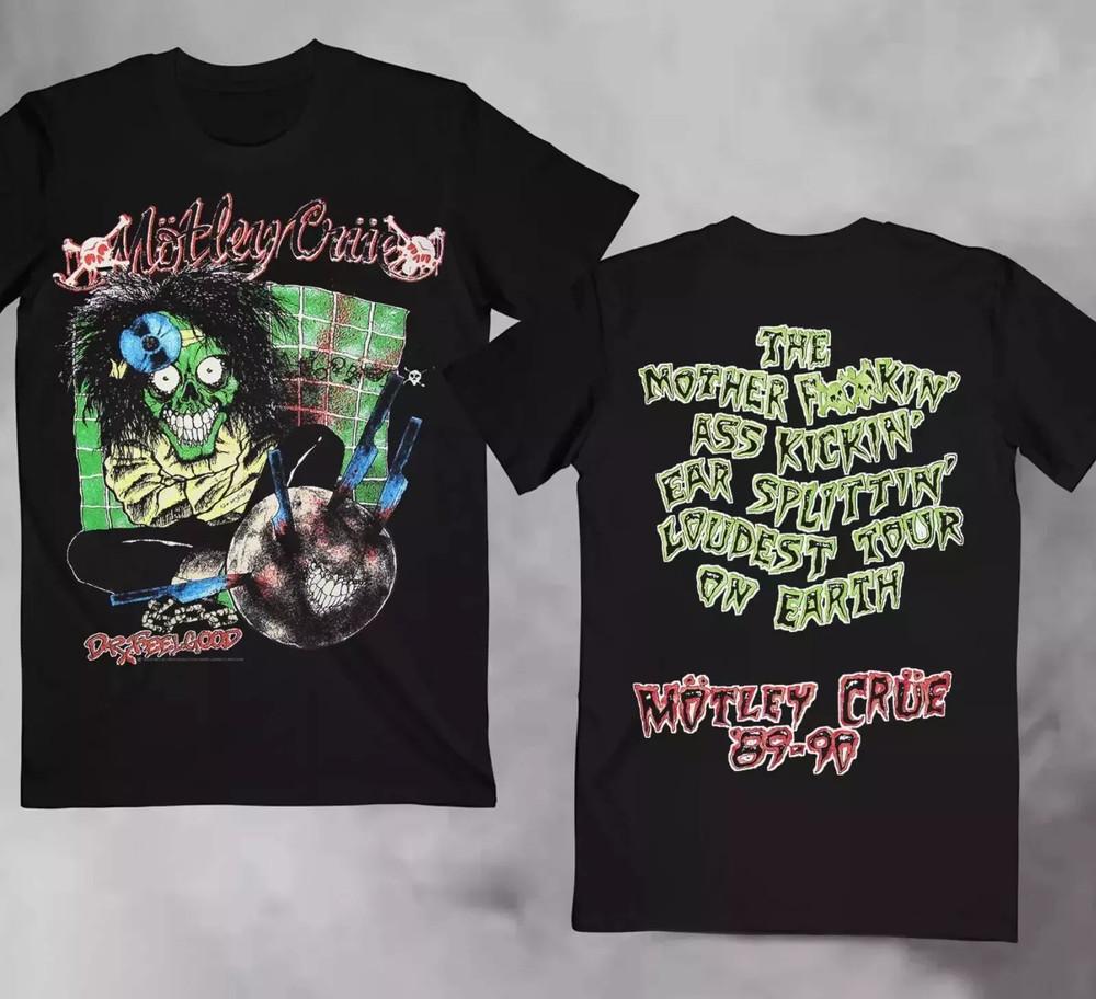 

VINTAGE 80s Motley Crue D.r Feelgood Tour Band T shirt T-Shirt Gift Fans 4XL