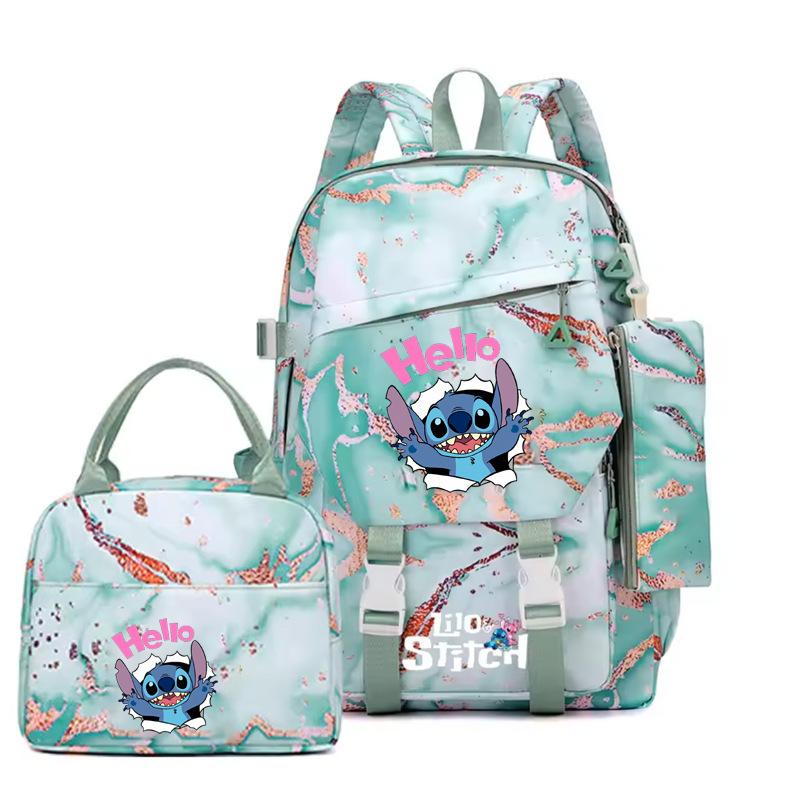 Backpack Level 3 To 6 Girls Pink School Bag Portable Lunch Bag Stationery Pencil Case