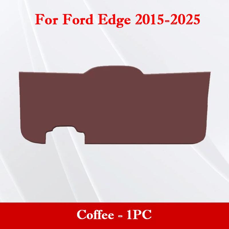 For Ford Edge L 2015-2026 Car Trunk Door Protective Mat PU Leather Tailgate Anti-Scratch Anti Kick Pad Car Interior Accessories