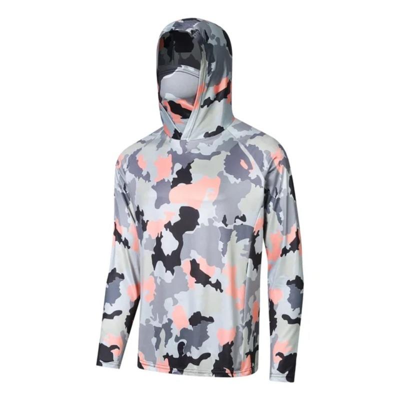 Fishing Clothes Summer Outdoor Men Long Sleeve T-shirt Sun Protection Clothing