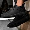 Neue handgefertigte Leder-Freizeitschuhe für Herren Design Sneakers Outdoor Atmungsaktiv Herren Ballerinas Schuhe Mode Loafer Herren Stiefeletten