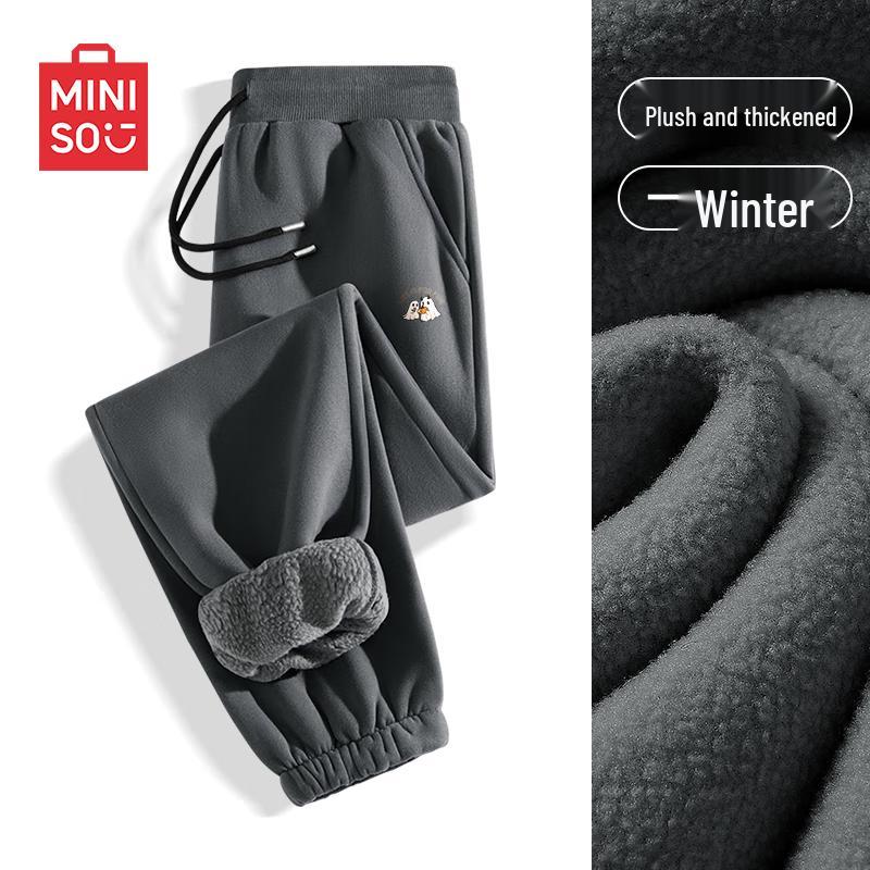 

MINISO Men s Winter Fleece Jogger Pants 2XL