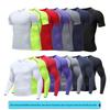 Men's Quick-Dry Compression T-Shirt: Breathable, High Elasticity for Running, Basketball, and Fitness.
