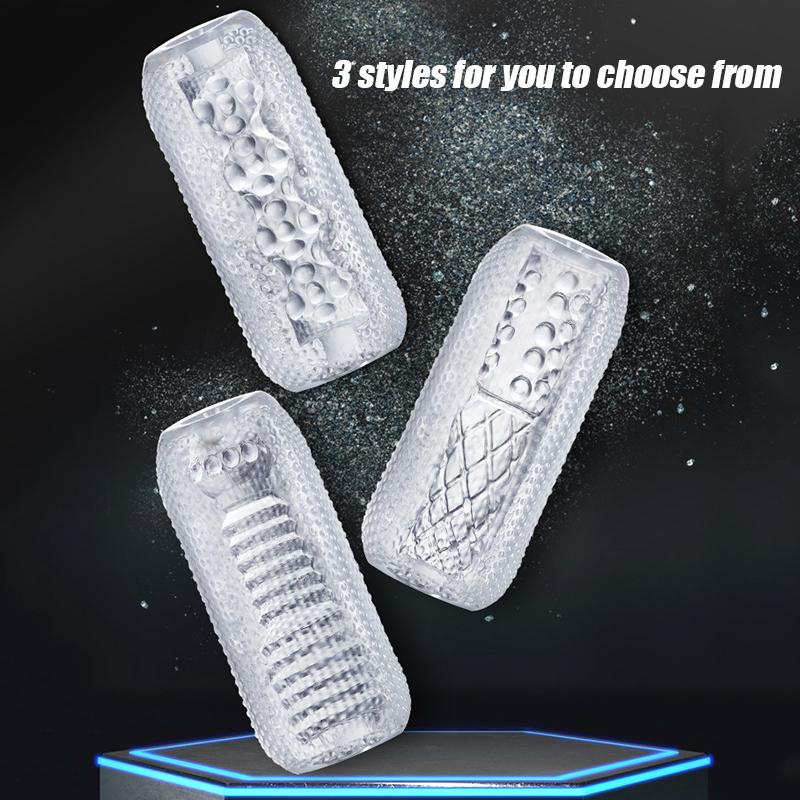 Male Masturbation Soft Stimulating Penis Massager Silicone Stretchable Masturbator Sex Toys for Men Masturbation Cup