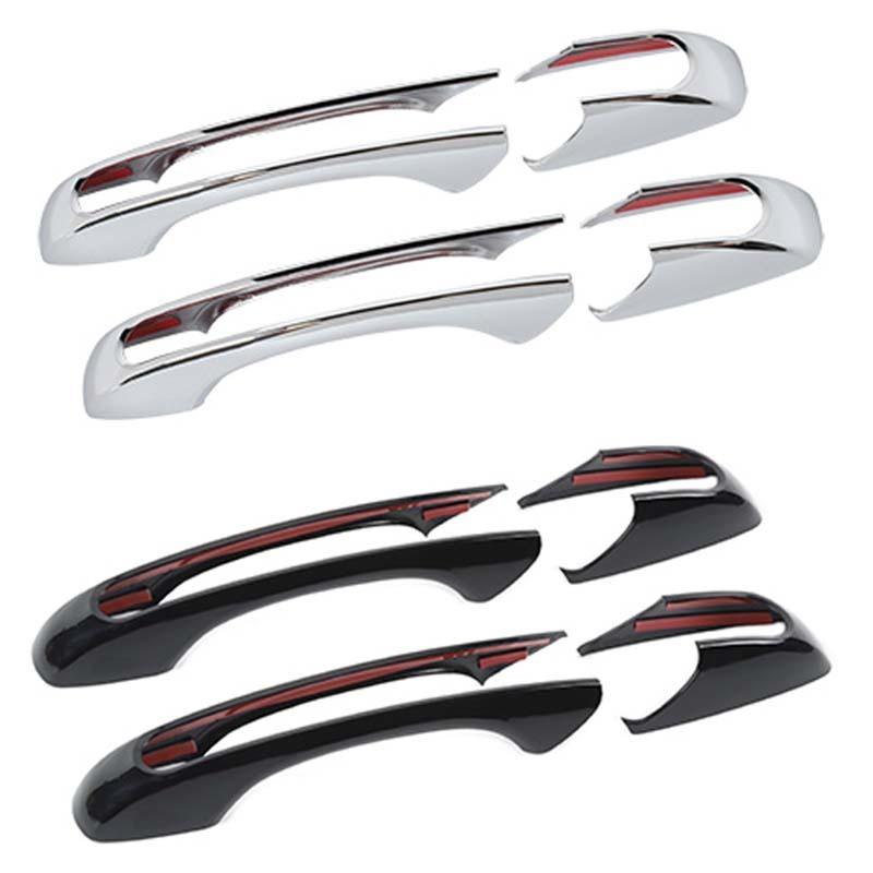  ABS Door Handle Decoration Cover Sticker Fit For Jeep Grand Cherokee 2011-2020/Jeep Patriot 2011-2016/Jeep Compass 2008-2016 Exterior Accessories
