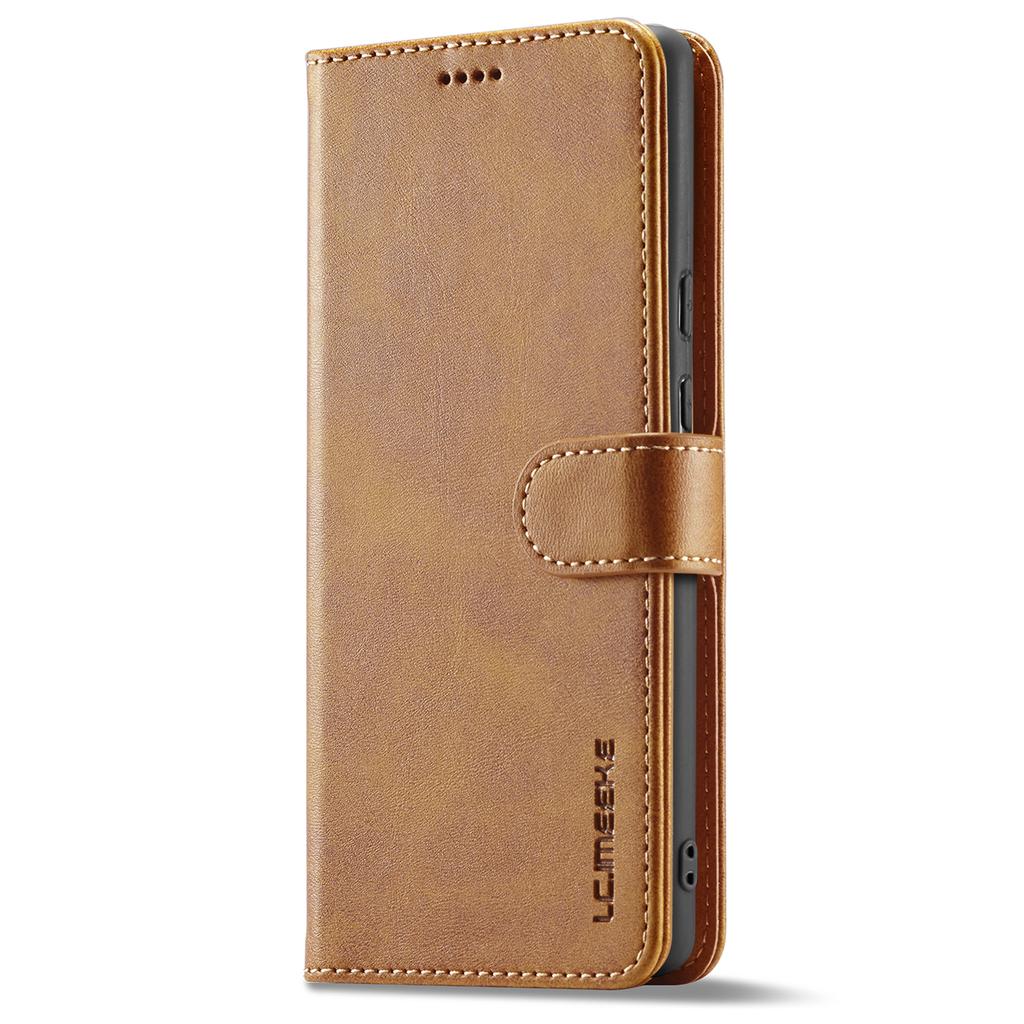 LC.IMEEKE For Google Pixel 8a Case Calf Texture PU Leather Phone Wallet Cover