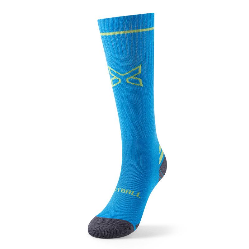 

Children s Non-slip Football Socks, Sweat-wicking Towel Bottom for Teens, Ideal for Training and Sports XL (Fits shoe size 32-37) светло-синий