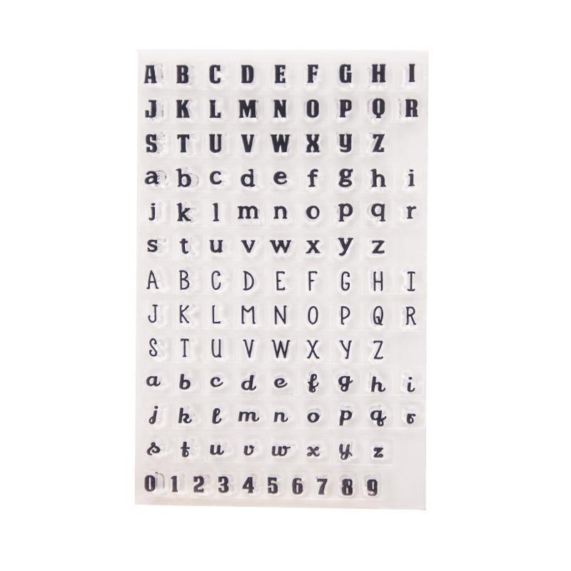 Date Week Month Number Symbol Rubber Clear Stamps for Card Making Decoration DIY Scrapbooking Embossing Album Decor Craft