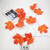 Artificial Autumn Maple Leaves Pumpkin Garland LED Fairy String Light Christmas Thanksgiving Decoration DIY Halloween Party Home