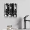 400ml Soap Dispenser 3 In 1 Soap Dispenser Bathroom Black Versatile Wall-mounted Design Easy To Use High-quality Materials