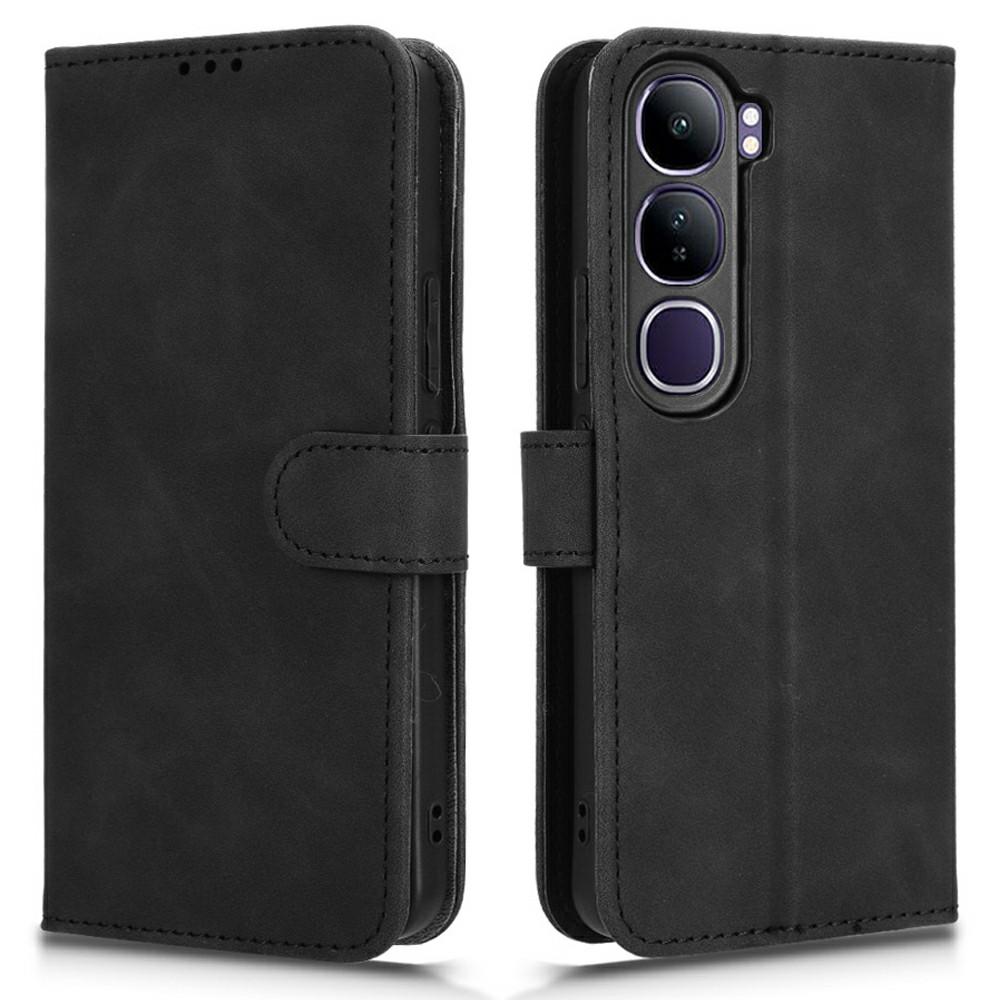 For vivo V40 Lite 5G Leather Case Skin-Feel Anti-Drop Wallet Flip Phone Cover