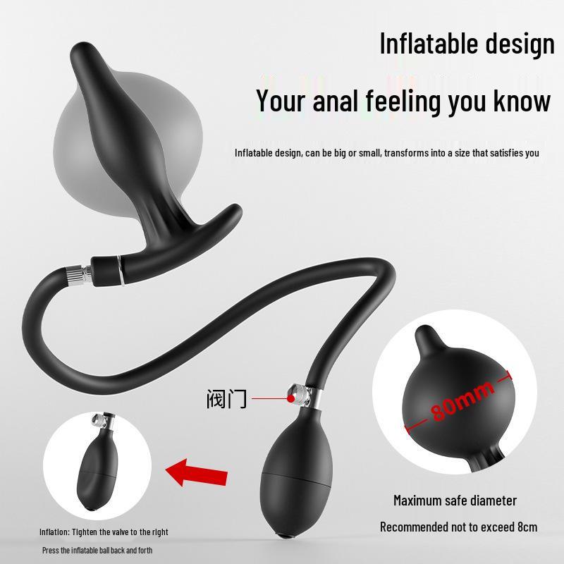 Upgraded Wireless Remote Electric Inflatable Butt Plug for Outdoor and Solo Play