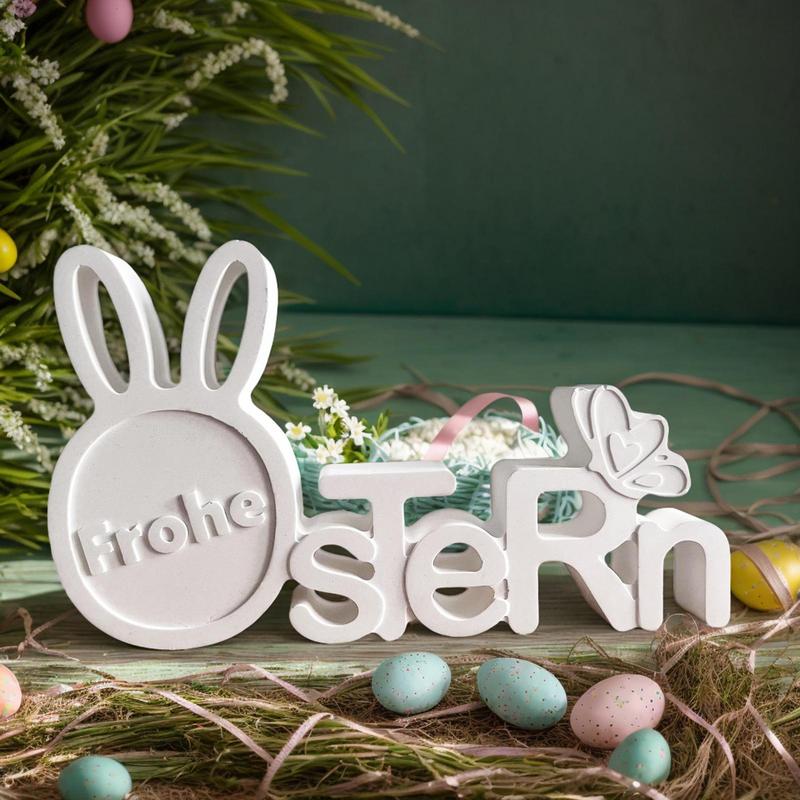 Påskhare Silikonform Djur Ljusformar Non-Stick Aromaterapi Form Festival Bokstäver Heminredning Gjutform