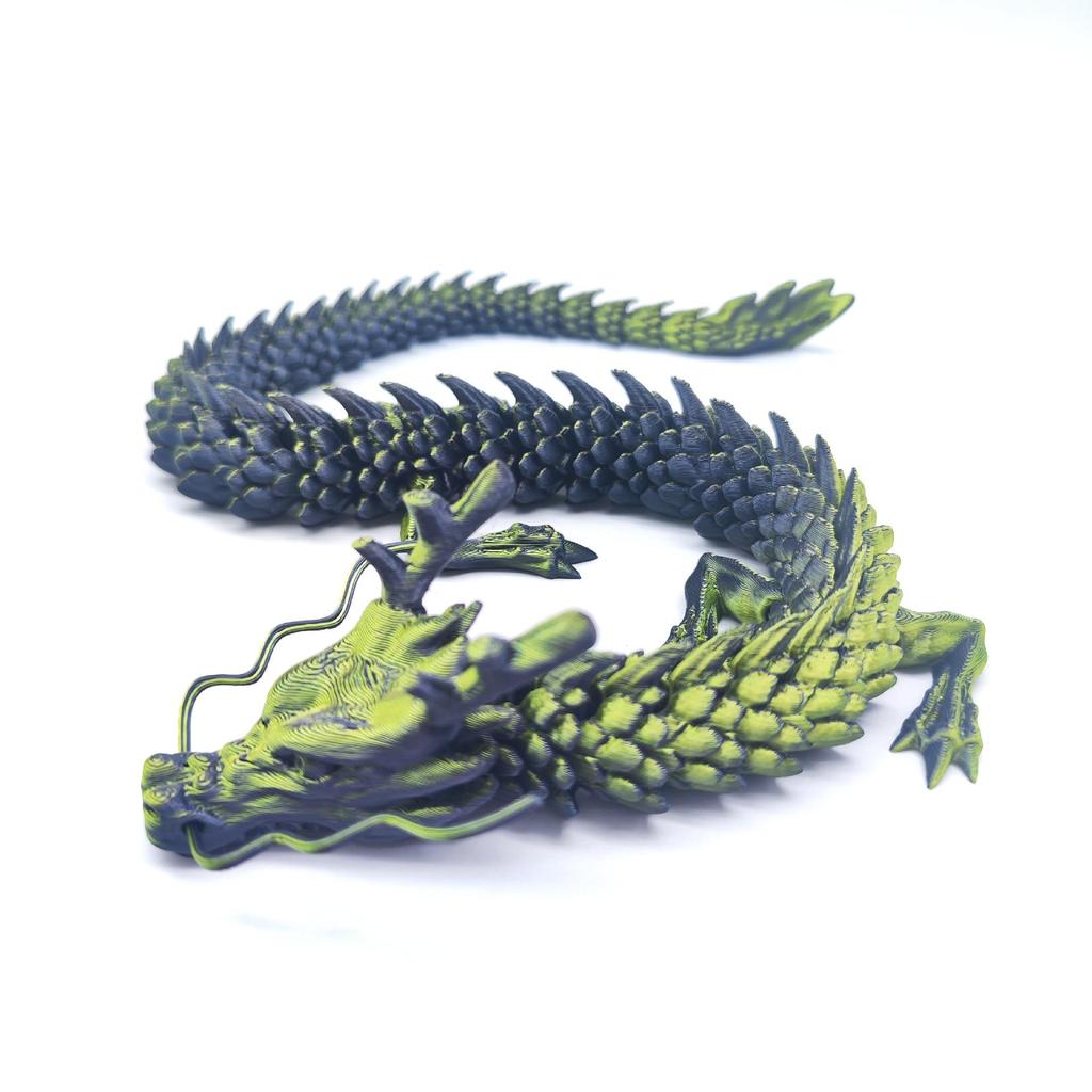 Hand-Painted 3D Chinese Dragon Ornament - Scenic Dragon Craft Gift