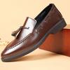 Summer new soft leather beanie shoes business men's casual leather shoes men's shoes men's derby shoes