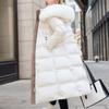 Women's Winter Long Coat Slim Fit Belt Jacket Fashionable Women's Winter Coat Winter Jacket Clothes Snow Wear Hooded Coat