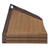 Brown Perforated Sunshade Net - Thick, Encrypted for Heat Insulation and Light Blocking, Ideal for Courtyard and Rooftop Gardening.