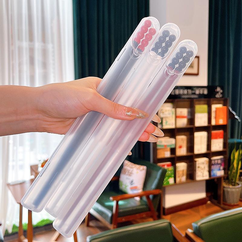 Chopsticks 1 Pair with Carry Case Reusable Non-Slip Lightweight Chinese Korean Chopsticks, 9.6 Inch long