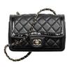 Classic Flap CF Lambskin Vs Patent Leather Calfskin Crossbody Bags Mini Women's Black AS4288-B13811-94305