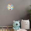 8 Inch Round Wall Clock Modern Design Silent Timepieces for Kids Sitting Room Bedroom Learning Clocks Decoration Accessories