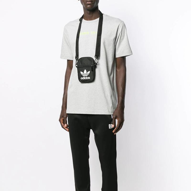 Adidas Originals Polyester Cell Phone Pouch Shoulder Bag Crossbody Bag Mini Unisex Black Adidas EI7411