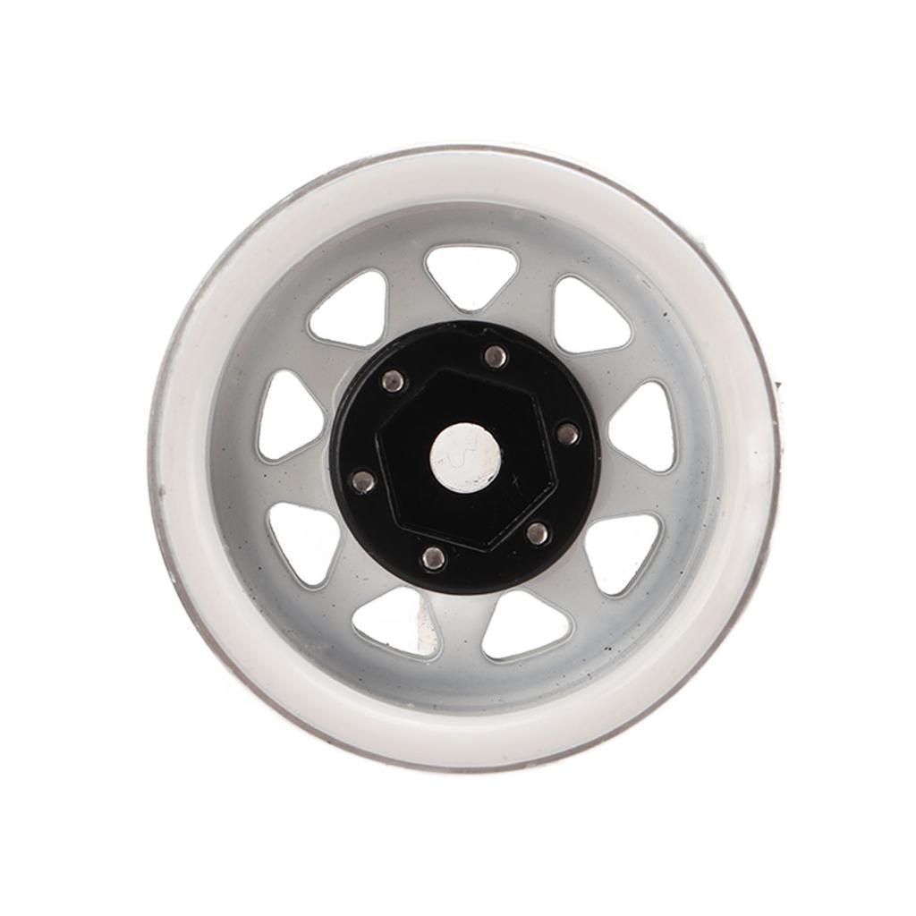 4 Pcs 1in RC Wheel Hub Lightweight RC Car Replacement Metal Wheel Rims for Upgrade