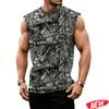 Camouflage Pattern Tank Top For Men Cool 3d Printed Camo Sleeveless T Shirts Summer Casual Tee Street Sports Loose Tank Tops