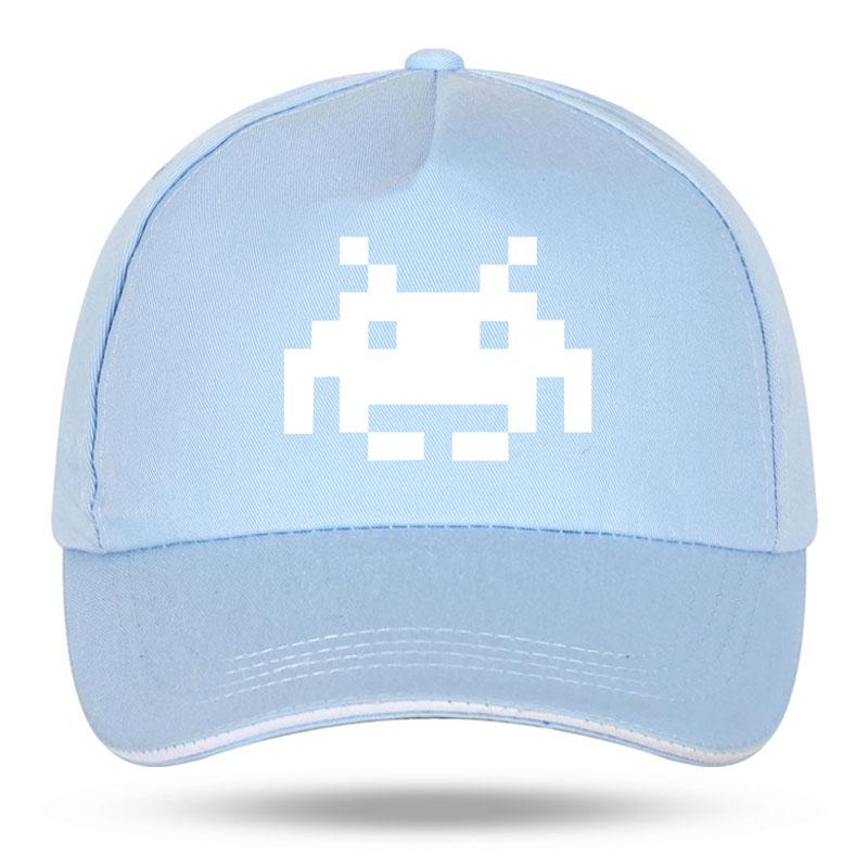 New Summer Fashion SPACE INVADERS Funny Print Baseball Caps for Unisex Women Hip Hop Cotton Trucker Cap Bone Dad Hats