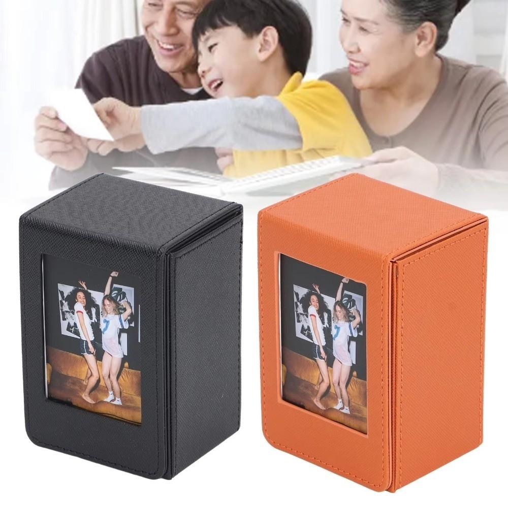 Magnetic 3-Inch Photo Storage Box Large Capacity Photo Holder Game Cards Storage Box  Family Photos