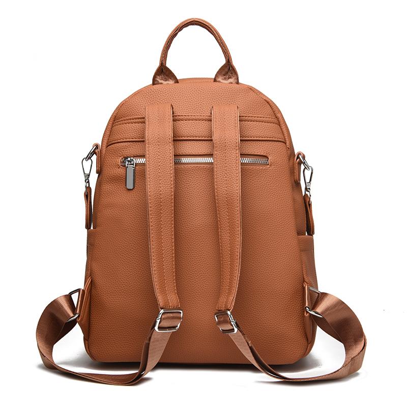 Dámský multifunkční cestovní batoh z měkké kůže