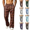 Pantaloni Jogger da Uomo a Gamba Larga con Tasche - Pantaloni della Tuta Casual Sportivi Stampati per l'Uso Quotidiano