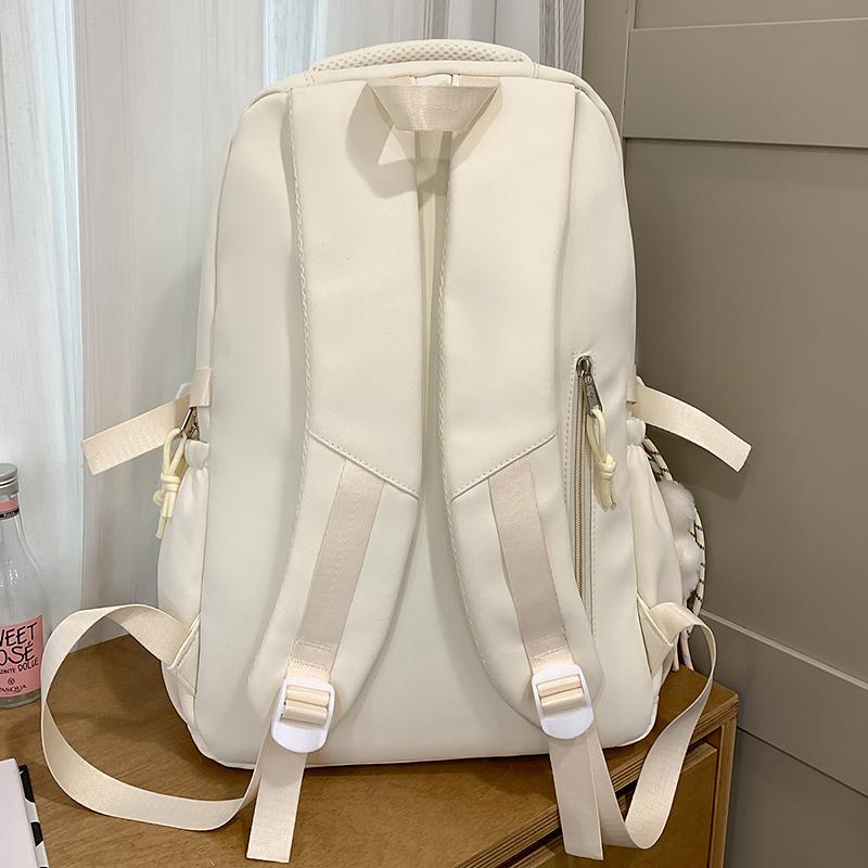 Color Block Student Schoolbag Women's Large Capacity Backpack Computer Bag