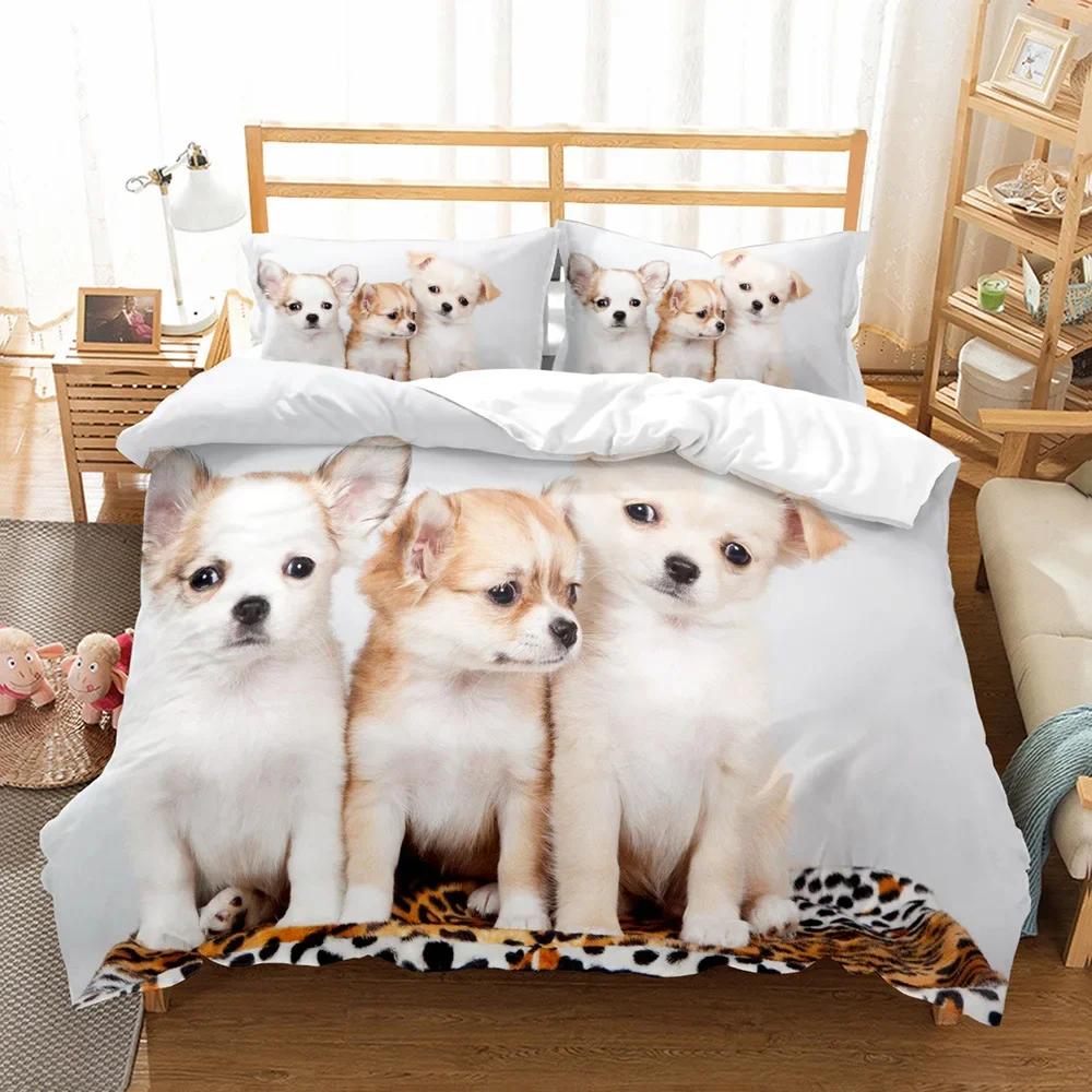 Comforter 3D Dogs / Bear//Cats/ Bed Set Bedding Children Housse De Couettetwin Full Queen King Bedroom Beddings Sets 2-3 Pcs
