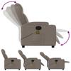 Massage Relax Chair Taupe Fabric