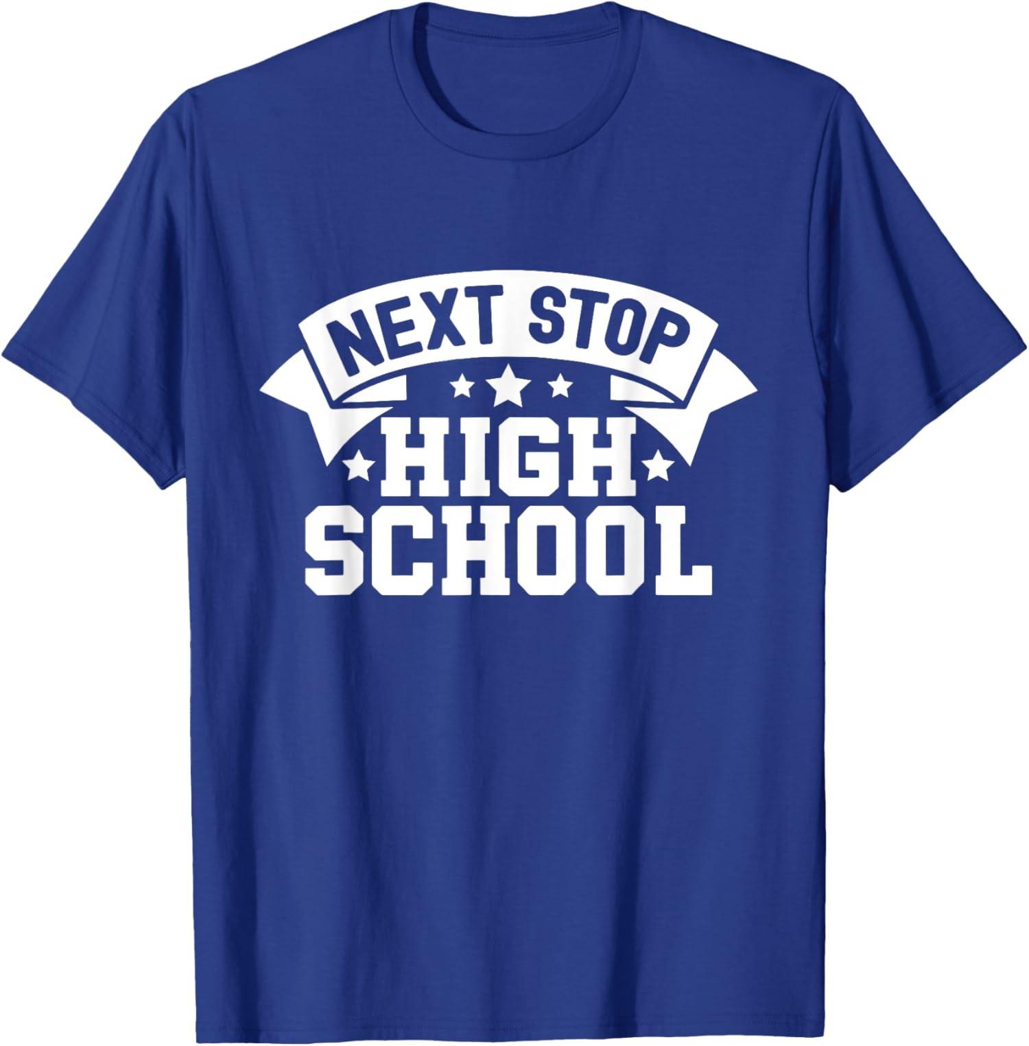 Back To School Next Stop High School Teacher Unisex T-Shirt S разноцветный